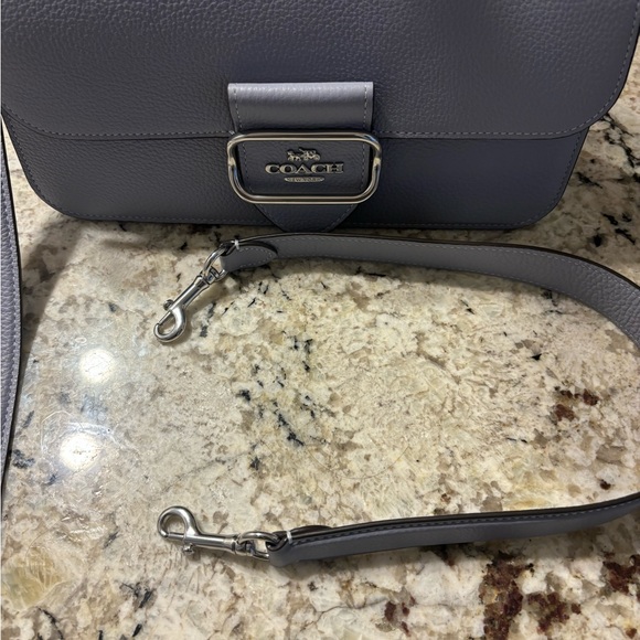 Coach Morgan Shoulder Bag Blue Mist - Picture 2 of 9